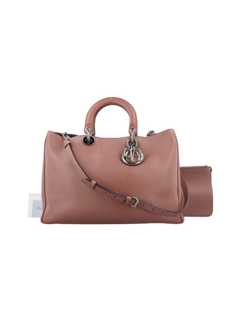 ★SOLD★ Dior Dio Brown Pink Leather Messenger Bag - Picture 1 of 15